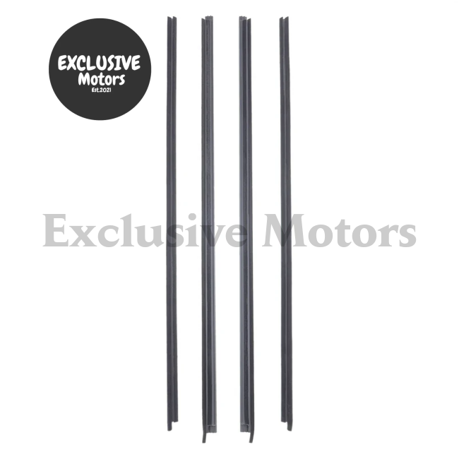 4-Piece Rubber Weatherstrip (Outer & Inner) for Nissan Navara D21 (1986-1997)