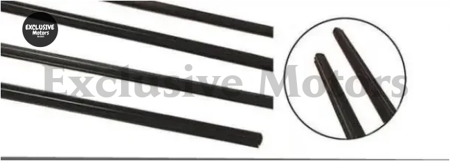 4-Piece Black Outside Window Rubber Seals for Nissan X-Trail T31 (2008-2013)