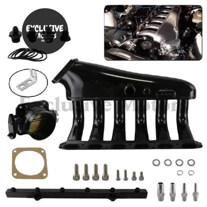 Billet Intake Manifold w/ Fuel Rail + Throttle Body for BMW E36 E46 325i 328i