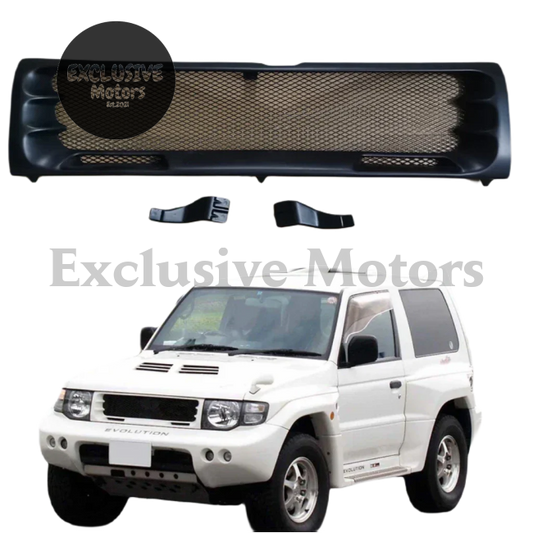 Matte Black Mesh Grill for Mitsubishi Shogun Pajero V55 (1996-1997)