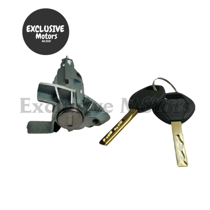 Driver Door Lock Assembly with Key Cylinder Barrel w 2 Keys for BMW X5 E53