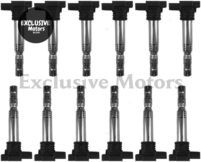 12 Pc/Set Ignition Spark Plug Coils for Audi A8 Quattro, Bentley Bentayga