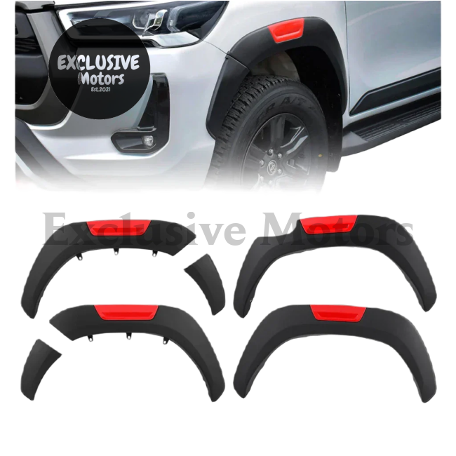 6" Fender Flares Wheel Arch Mudguards for Toyota Hilux (2015-2023)