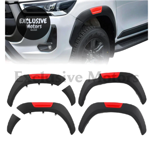 6" Fender Flares Wheel Arch Mudguards for Toyota Hilux (2015-2023)