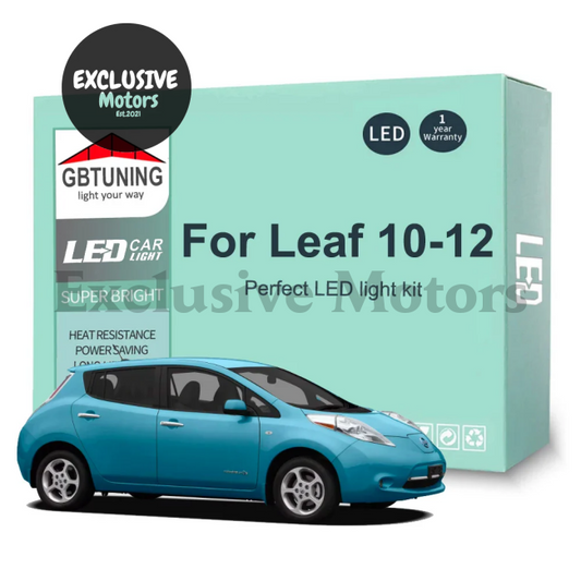 8Pcs LED Interior Light Bulb Kit for Nissan Leaf ZE0 (2010-2012)