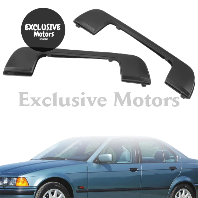 4-Piece Black Door Handle Kit Covers for BMW E36, E34, E32