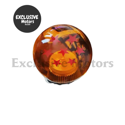 Universal Car Orange Shift Knob Ball - 54mm Diameter Gear Shift Knob 1-7 Star