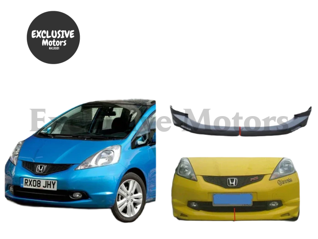 Front Bumper Lip Body Kit for Honda Jazz/Fit (2008-2010) – 2 Pieces