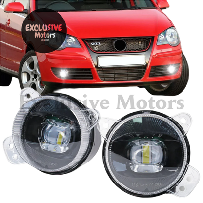 2PCS LED Fog Lights for VW Polo, T5 Transporter, Multivan, Skoda Fabia Mk1