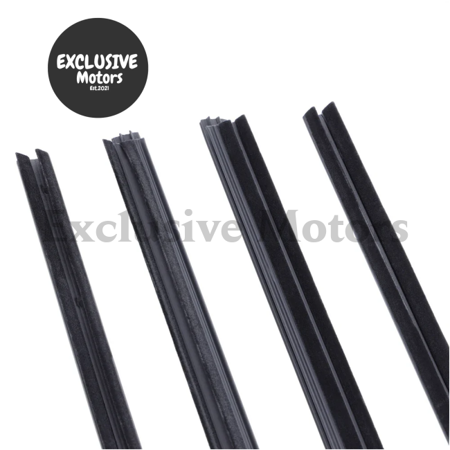 4-Piece Rubber Weatherstrip (Outer & Inner) for Nissan Navara D21 (1986-1997)