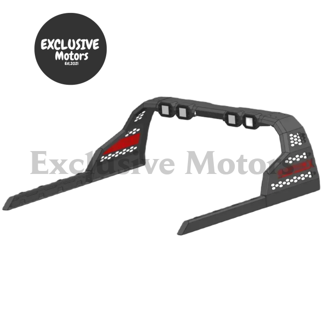 Black Sports Bar Roll Bar for Toyota Hilux Revo (2015-2017)