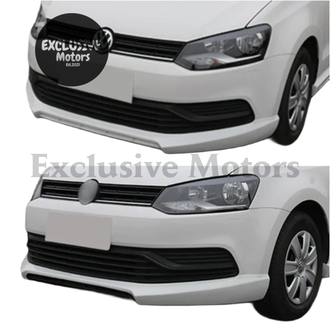 Front Bumper Lip Body Kit for Volkswagen Polo Standard (2014-2017) – 2 Pieces