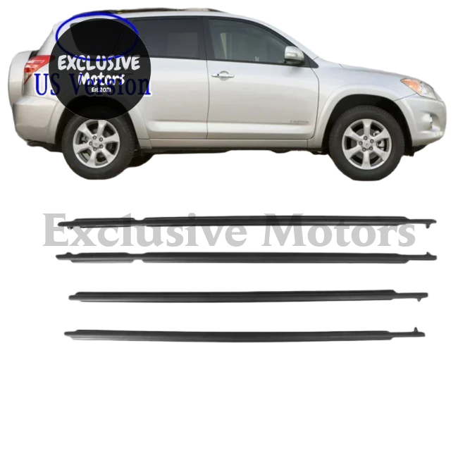 4-Piece Outside Window Rubber for Toyota RAV4 (2009-2013)