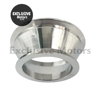 Universal 3.5" ID to 2.5" ID Mild Steel Silver Seamless V-Band Flange Adapter