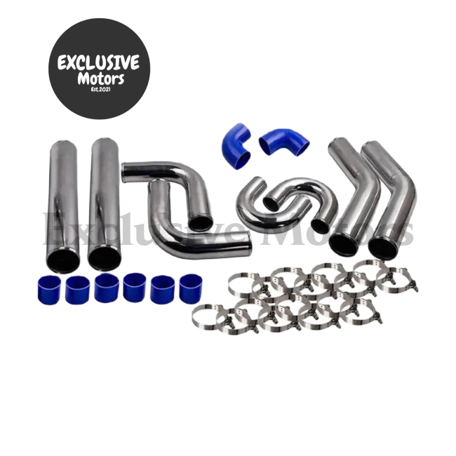 Universal 76MM 3" Turbo Intercooler Pipe Kit + T3 Turbo Oil Cooled V-Band