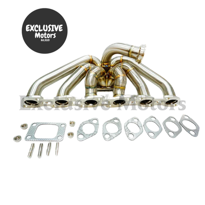 SS304 Top Mount Manifold w T3 Flange for Nissan RB20DET