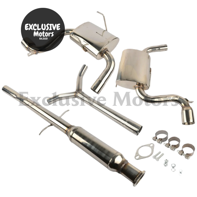 Dual 3" Tip Muffler Catback Exhaust System for 2002-2006 Mini Cooper(R50/R52)