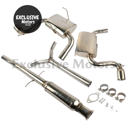 Dual 3" Tip Muffler Catback Exhaust System for 2002-2006 Mini Cooper(R50/R52)