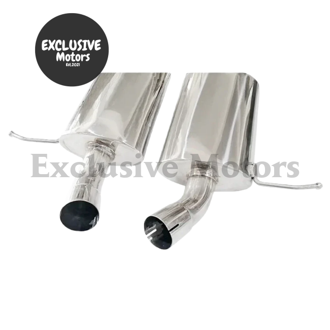 Ss Exhaust Muffler wTips for 2007-2013 BMW E90/E92/E93 335IS (N54/N55 Engines)