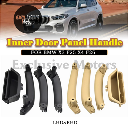 Interior Door Pull Handle with Leather Cover Trim for BMW X3, X4 (2010-2016)