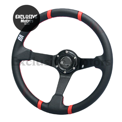 14-Inch Deep Steering Wheel Red Steering Wheel