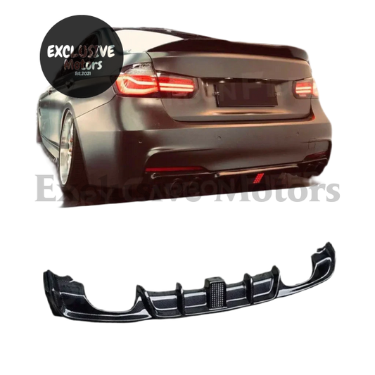 Rear Bumper Lip Diffuser with LED Light for BMW F30, F35