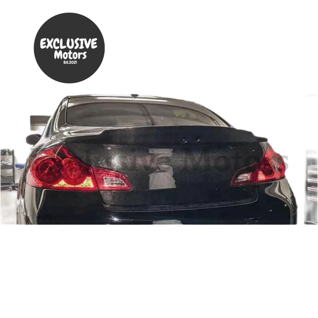 Carbon Fiber FRP Rear Spoiler Trunk Wing for Infiniti G35/G37 4-Door Sedan (2007-2014)