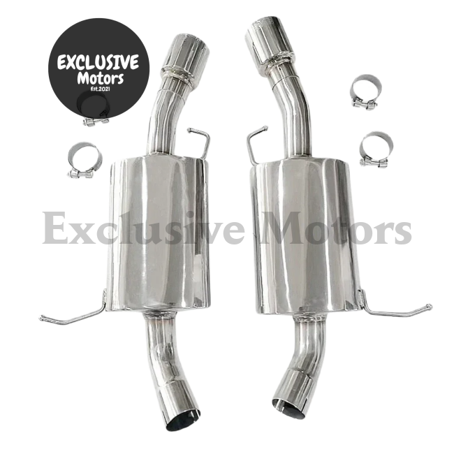 Ss Exhaust Muffler wTips for 2007-2013 BMW E90/E92/E93 335IS (N54/N55 Engines)