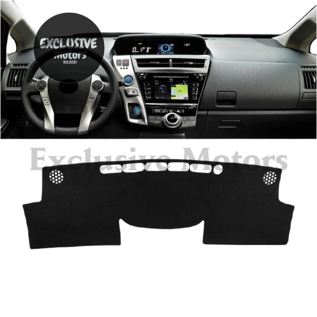 Car Dashboard Cover Sun Shade for Toyota Prius V Plus Alpha Hybrid (2012-2019)