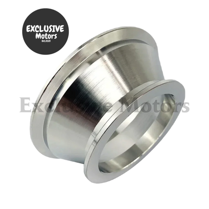 Universal 3.5" ID to 2.5" ID Mild Steel Silver Seamless V-Band Flange Adapter