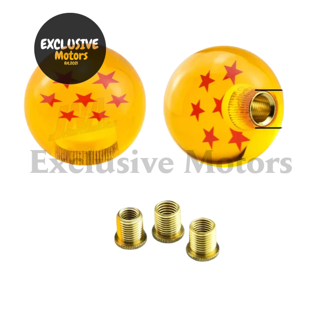 Universal Car Orange Shift Knob Ball - 54mm Diameter Gear Shift Knob 1-7 Star