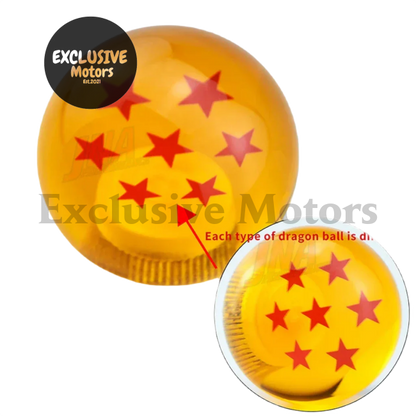 Universal Car Orange Shift Knob Ball - 54mm Diameter Gear Shift Knob 1-7 Star