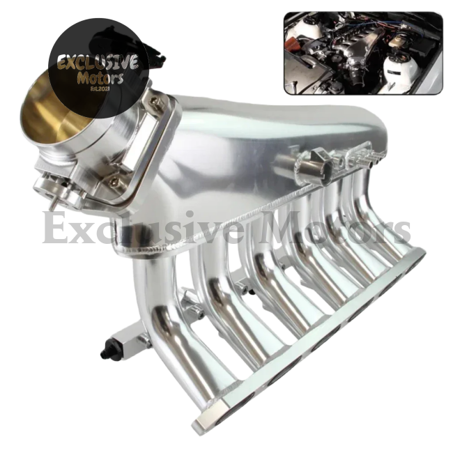 Billet Intake Manifold w/ Fuel Rail + Throttle Body for BMW E36 E46 325i 328i