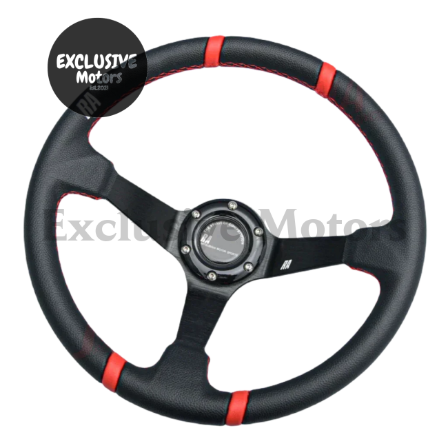 14-Inch Deep Steering Wheel Red Steering Wheel