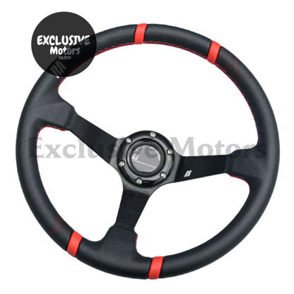 14-Inch Deep Steering Wheel Red Steering Wheel