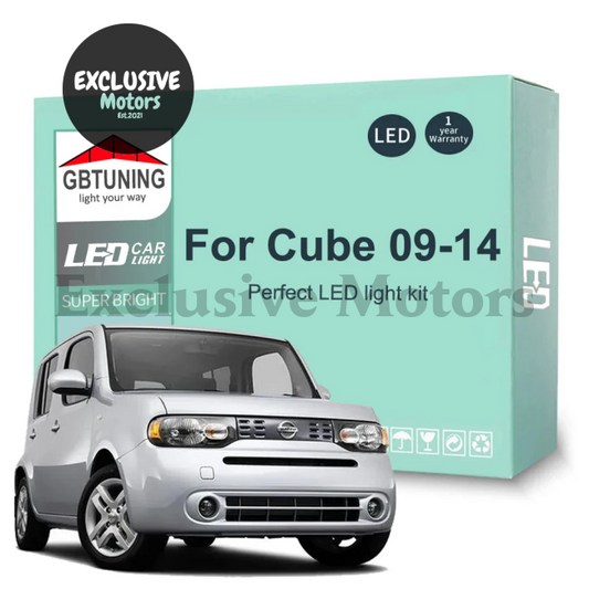 10-Piece LED Interior Light Bulb Kit for Nissan Cube Z12 (2009-2014)