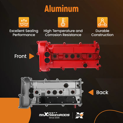 Engine Valve Cover w/ Cover Gasket for Ford Ecosport Focus 2.0L L4 DOHC Aluminum