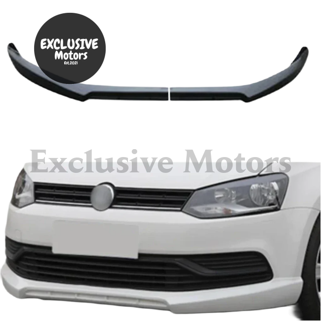 Front Bumper Lip Body Kit for Volkswagen Polo Standard (2014-2017) – 2 Pieces