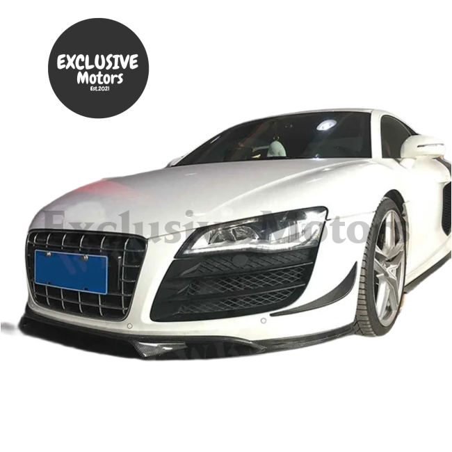 Carbon Fiber Front Bumper Lip Spoiler Chin Splitters for Audi R8