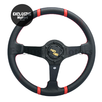 14-Inch Deep Steering Wheel Red Steering Wheel