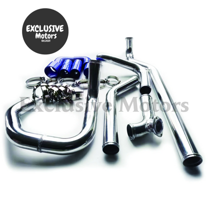 Kit For 02-06 Acura RSX Aluminum Polished Piping Turbo Intercooler Charge Pipe