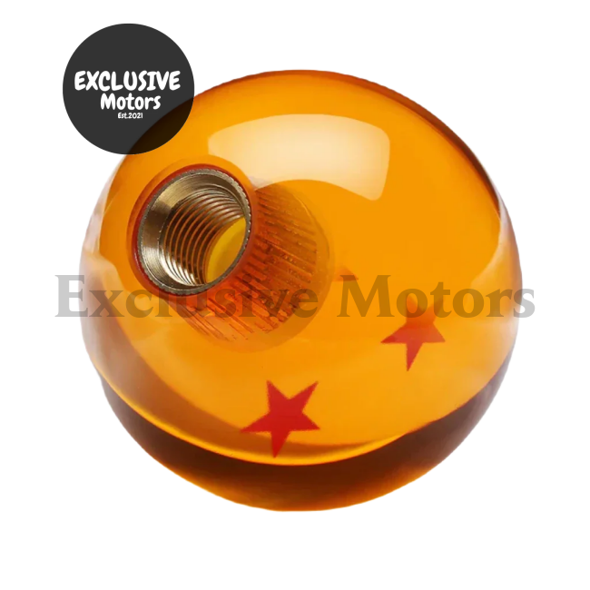 Universal Car Orange Shift Knob Ball - 54mm Diameter Gear Shift Knob 1-7 Star