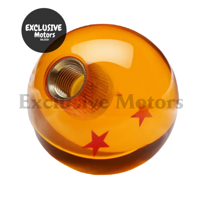 Universal Car Orange Shift Knob Ball - 54mm Diameter Gear Shift Knob 1-7 Star