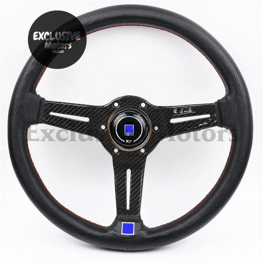 14-Inch Leather Steering Wheel – Drift Sport Style (345mm)