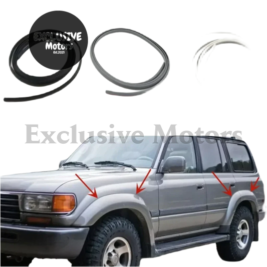 1.5M Car Fender Wheel Arches Surround Beading Rubber Sealing Strip for Toyota Land Cruiser