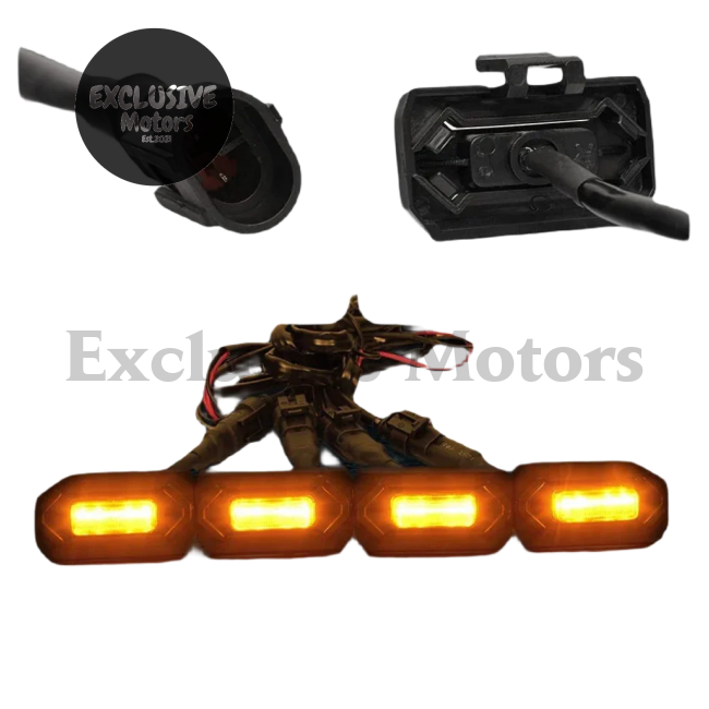 4PCS LED Front Grill Lights for Toyota Tacoma Raptor TRD