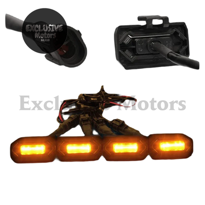 4PCS LED Front Grill Lights for Toyota Tacoma Raptor TRD