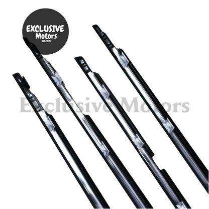 4x Outer Window Weatherstrips for Toyota Land Cruiser LC80/LX450 (1991-1998)