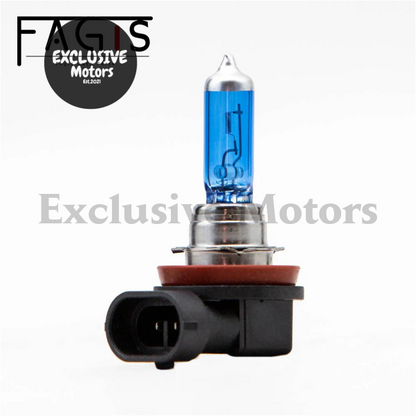 2 PCS H16 12V 19W PGJ19-3 Blue Super White Halogen Bulb - 4800K Car Fog Lamps