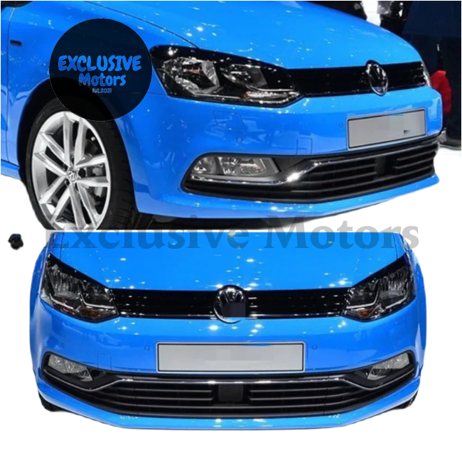 Front Bumper Lip Body Kit for Volkswagen Polo Standard (2014-2017) – 2 Pieces